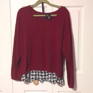 Burgundy sweater